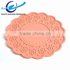 Colorful Flowers One Piece Heat Shape Silicone Table Placemat thumbnail-2