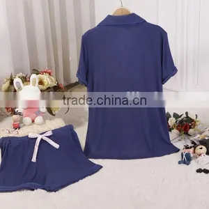 Custom Short Sleeve Cotton Nightgown Women Homewear Lady Pajama thumbnail-3