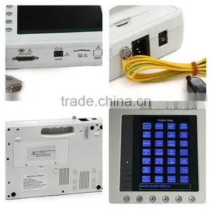 CE&ISO OEM Service White 7 Inch Color Screen 3 Channel Ekg Machine Portable thumbnail-6