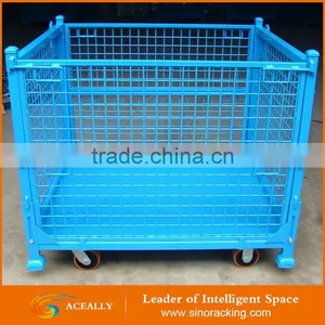 Aceally Stackable Welded Customied Metal Wire Mesh Crate thumbnail-4