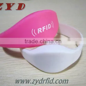 NFC LF125KHz RFID Cheap Printed Silicone Smart Wristband thumbnail-2