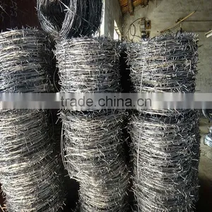 Double Twist 14 Gauge Galvanized Barbed Wire thumbnail-1