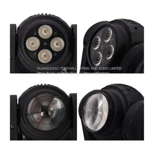 Wash Stage Light Mini Double Face 4pcsx10w 4in1 Led Moving Head Beam Light thumbnail-3