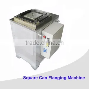 High Quality 1-4L Metal Rectangular Can Flange Machine thumbnail-1