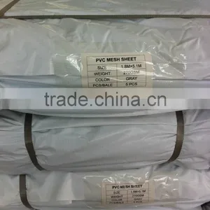 Flame Retardant PVC Dip Mesh Sheet 270GSM 1000D/14X14 thumbnail-4
