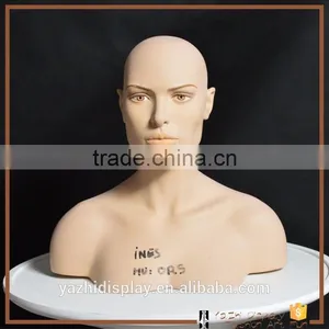 Fashion Store Window Display Fiberglass Female Mannequin Head on Sale thumbnail-1