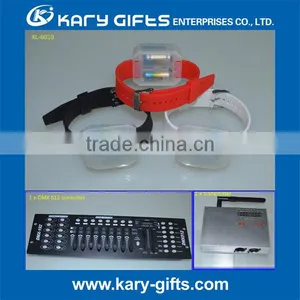 Promotional Custom Printing LED Bracelet Concert Event Flashing LED Wristband thumbnail-6