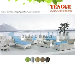 Garden Rattan Lounge Sofa Dining Set thumbnail-1