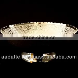 Low Price Gift Item Brass Bowl Beautiful Decorative New Design Silver Plated Bowl thumbnail-1