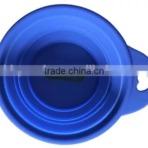 Wholesale Factory Pet's Gift Pure Silicone Dog Bowl With Custom Logo thumbnail-3