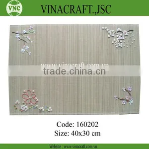 Bamboo Jacquard Woven Mats With Edge Treatment thumbnail-1