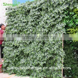 SJLJ013321 Artificial Grass Wall / Plastic Green Wall / Fake Plant Wall for Wall Decoration thumbnail-5