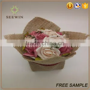 2017 New Style Decorative Burlap Indoor Flower Pots thumbnail-1