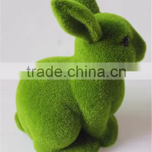 Home and Garden Easy Shopping Decorative 30cm Height Artificial Green Grass Moss Bunny Easter Rabbit E10 26T09 thumbnail-2
