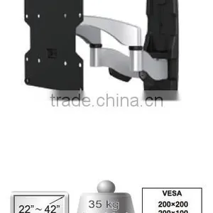 NEW HOT 22 TO 42 INSCH Swivel 60 Degree Ultra Slim LED TV Wall Mount thumbnail-1
