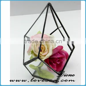 Clear Geometrical Terrarium Glass Hanging for Indoor Plant Holder thumbnail-3