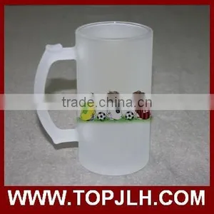16oz Frosted Glass Sublimation Beer Mugs thumbnail-1