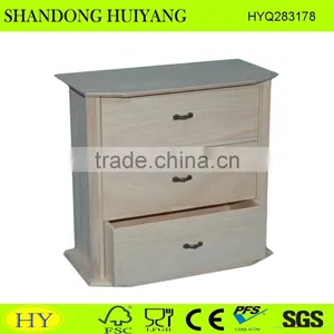 3-drawers Wooden Storage Cabinet thumbnail-1