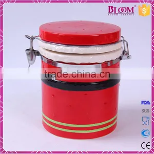 Christmas Decor Iron Desgin Ceramic Kitchen Canister thumbnail-3