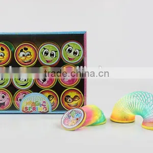 Hot Sale Kids Plastic Colorful 3D LED Light Rainbow Spring Toys Educational Classic Toys/promotional Toys Raibow Circle thumbnail-1