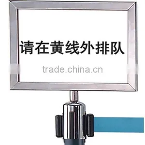Please Queue Here Sign Stand thumbnail-1