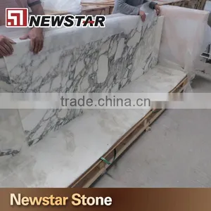 Newstars Stone Kitchen Prefab Marble Arabescato White Countertop thumbnail-5