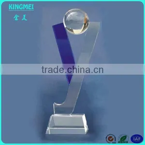 Hot Custom Design Optional Acrylic Awards And Crystal Trophy Award Size and Plate Customized Design thumbnail-5