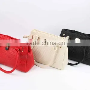 Latest Twill Weaven Bags Soft PU Leather Handbag thumbnail-1