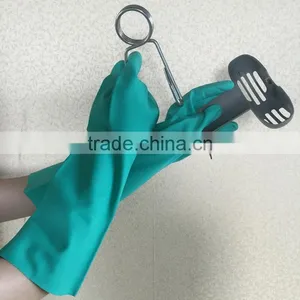 NMSAFETY Chemical Gauntlet Nitrile Gloves Long 18'' thumbnail-1
