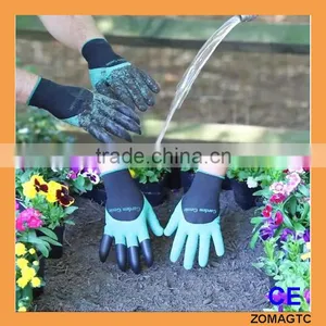 Garden Genie Gloves - Garden Gloves For Digging & Planting No More Worn Out Fingertips Unisex Claws On Right Hand thumbnail-4