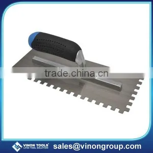 Stainless Steel Plastering Trowel, Notched Trowel ,Adhesive Trowel thumbnail-1