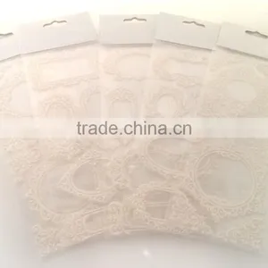 Classic Glitter Lace Fram Sticker, Elegant Decorative Shinny Glitter Sticker thumbnail-6