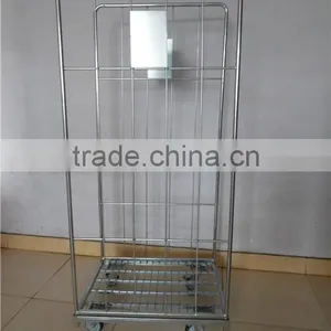 2016 New Products of High Quality Supermarket Foldable Heavy Duty Metal Mesh Roll Container thumbnail-3