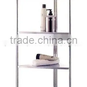 Telescopic Bathroom Corner Shower Shelf Rack 4 Tier Bath Storage Caddy Organizer thumbnail-6