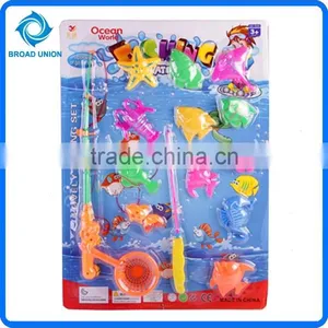 12PC Hot Sale Fishing Game Toys Plastic Toy Fishing Rods thumbnail-1