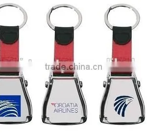 Custom Logo Mini Aircraft Buckle Seatbelt Keychain for Star Alliance Airlines Corporate Gift & Merchandise thumbnail-4
