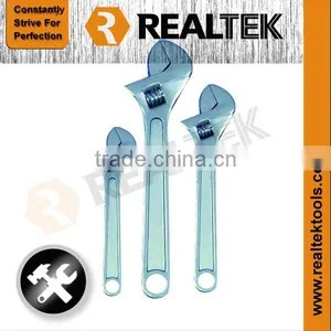3Pcs Adjustable Wrench Monkey Spanner Set With Hole thumbnail-1