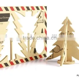 2016 Art Craft Custom Made DIY Wooden Card Wood Crafts/gifts in Laser Cut Engraving thumbnail-3