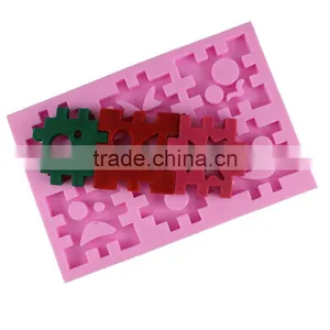 A Cube Blocks Silicone Cake Mold DIY Baking Tools Liquid Cake Embossing 1688 Agent thumbnail-2