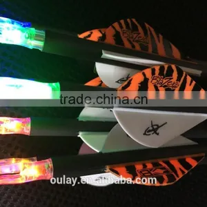 Carbon Arrows With Automatic Lighted Led Nocks/S Nocks And Blazer Vanes thumbnail-1