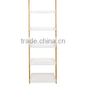 Bamboo Bathroom Shelf 5-Tier Multifunctional Storage Rack Shelving thumbnail-1