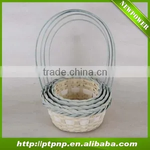 Colorful Bamboo Baskets for Decorating or Storage thumbnail-1