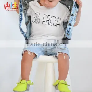 2017 Latest Fashion Top Pineapple Shirt Design Children Shirts Casual Wear thumbnail-2