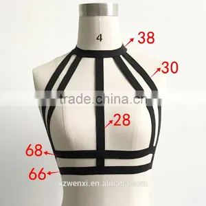 Wholesale Hot Selling Fashion Harness Bra Sexy Bandage Bra Strappy Bra thumbnail-3