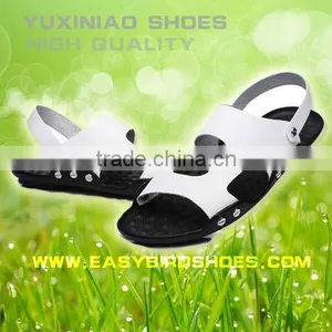 2015 New Model Style Fashion Stylish DIY Cattle Hide Genuine Leather Men Sandals Slippers Shoes, Diy Shoes on the Beach Adults thumbnail-2