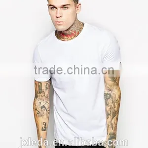 Men White / Black Plain Crewneck Short Sleeves t Shirt Custom thumbnail-1