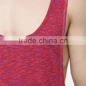 Mens Longline Ditsy Print Mesh Tank Top Wholesale thumbnail-3