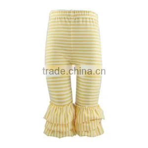 Newest Persnickety Girls Stripe Cotton Pants Kids Toddler Triple Ruffle Leggings thumbnail-3
