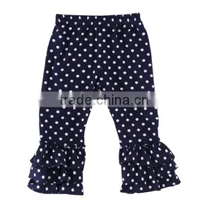 2015 New Design for Fall and Winter Polka Dot Ruffle Capri Pants thumbnail-4