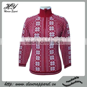 Merino Wool Zip-through Winter Sweater Cardigan for Women 10 thumbnail-1
